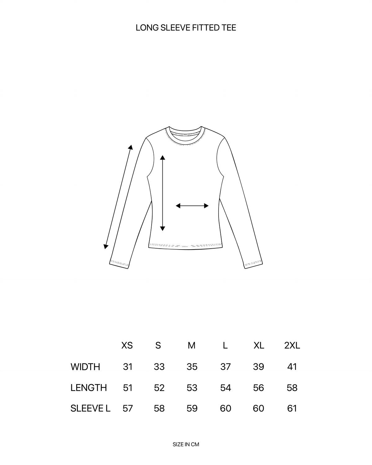 LONG SLEEVE FITTED TEE