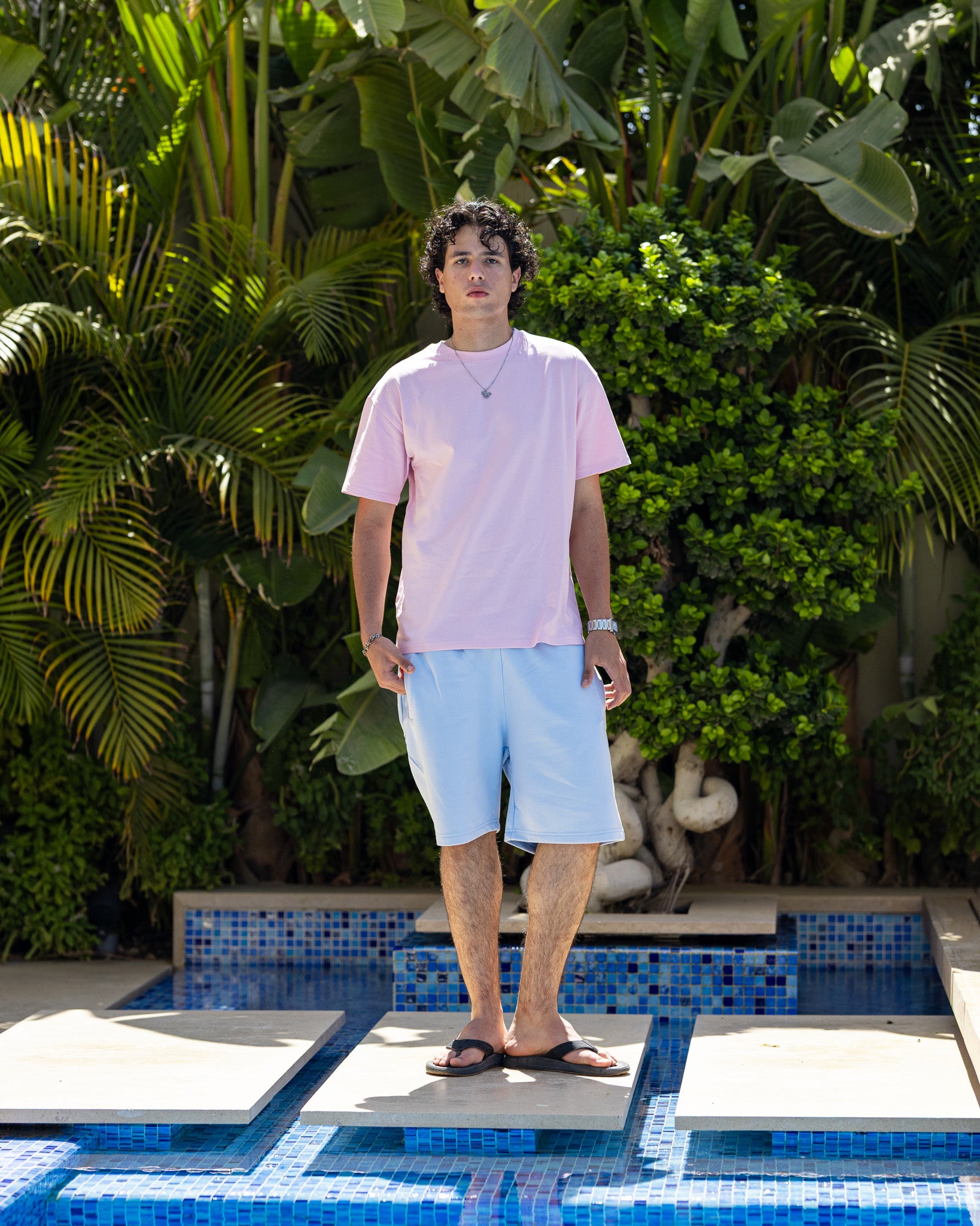 back [color : Baby pink]