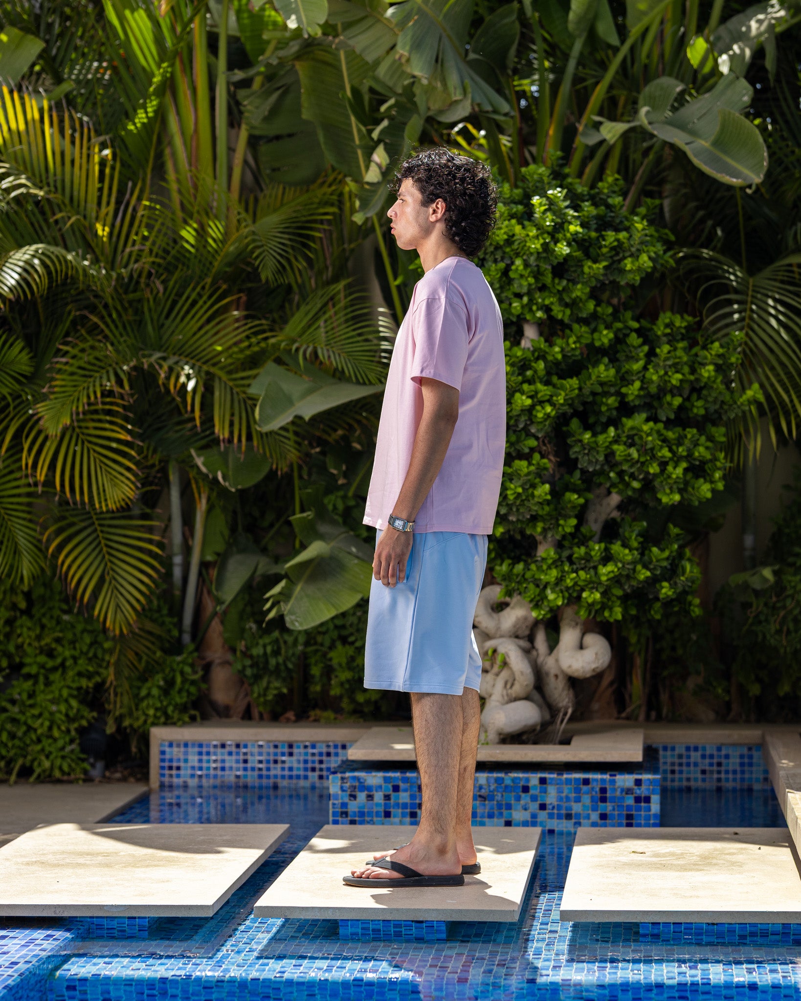 back [color : Baby pink]