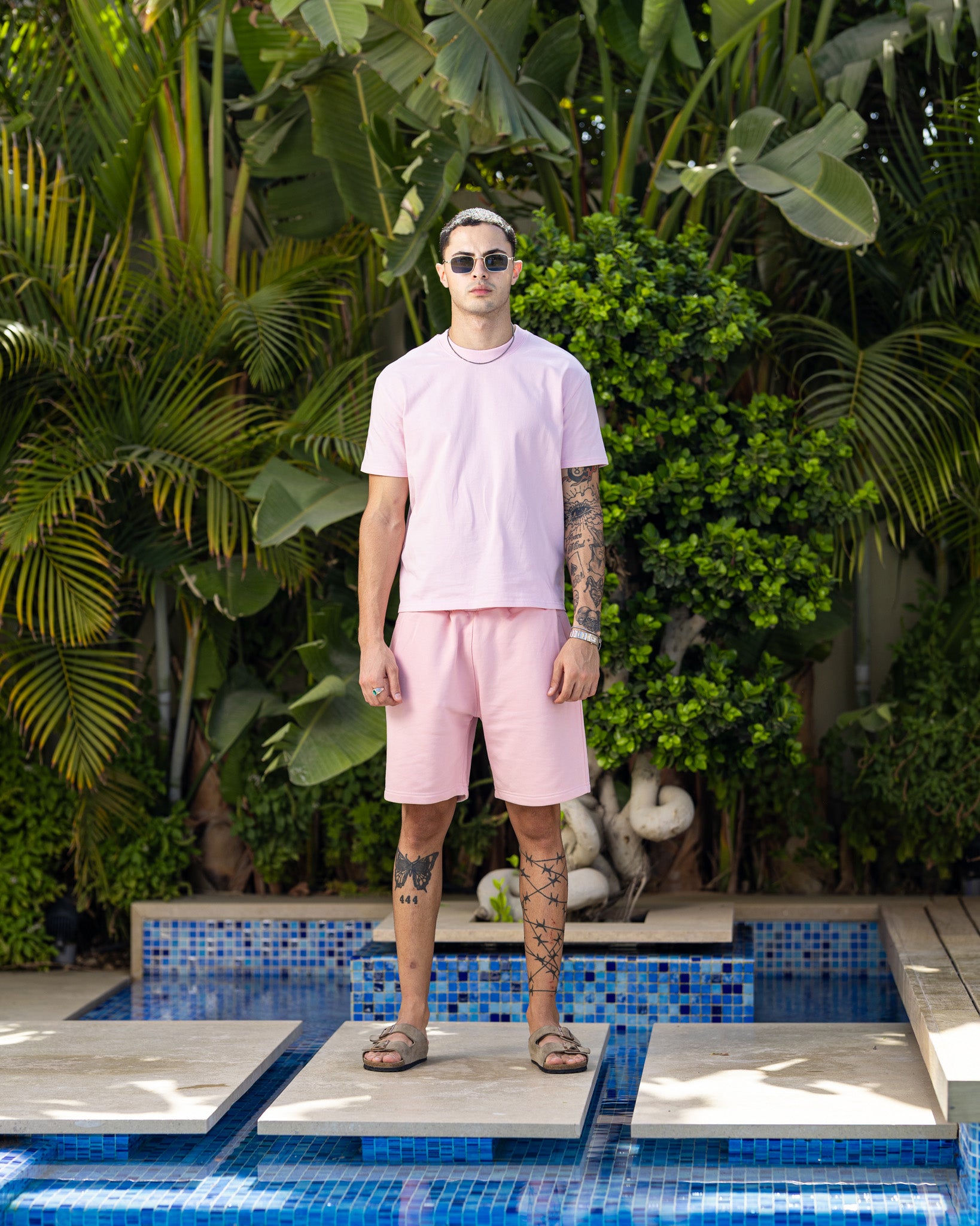back [color : Baby pink]