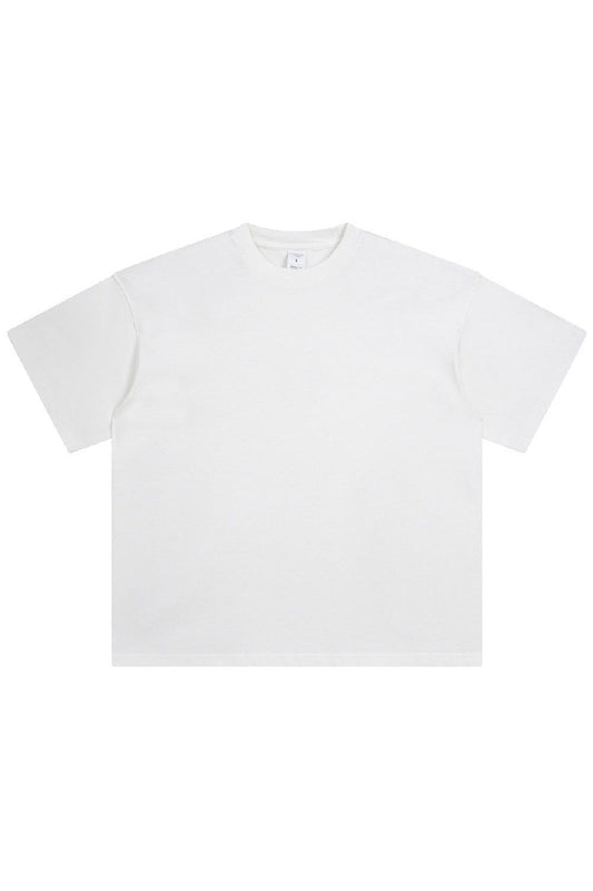 Plain white t-shirt on a white background