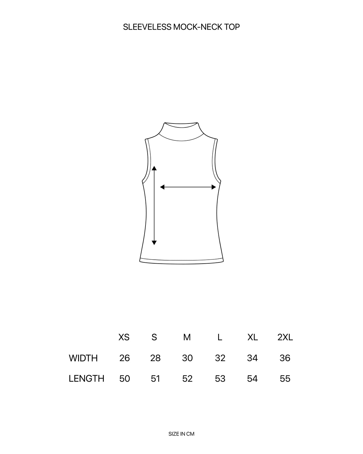 SLEEVELESS MOCK-NECK TOP